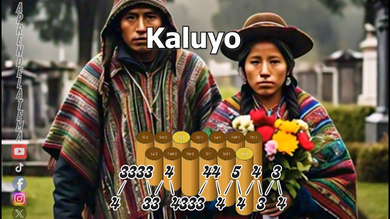 Kaluyo - APRENDE ZAMPOÑA NUMEROFONIA Y LETRA TUTORIAL