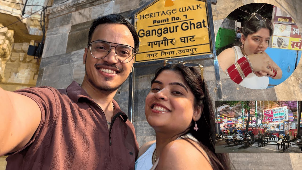 GANGAUR GHAT | UDAIPUR | DINNER AT SUKHADIA CIRCLE STREET FOOD | #udaipur #gangaurghat #foodvlog