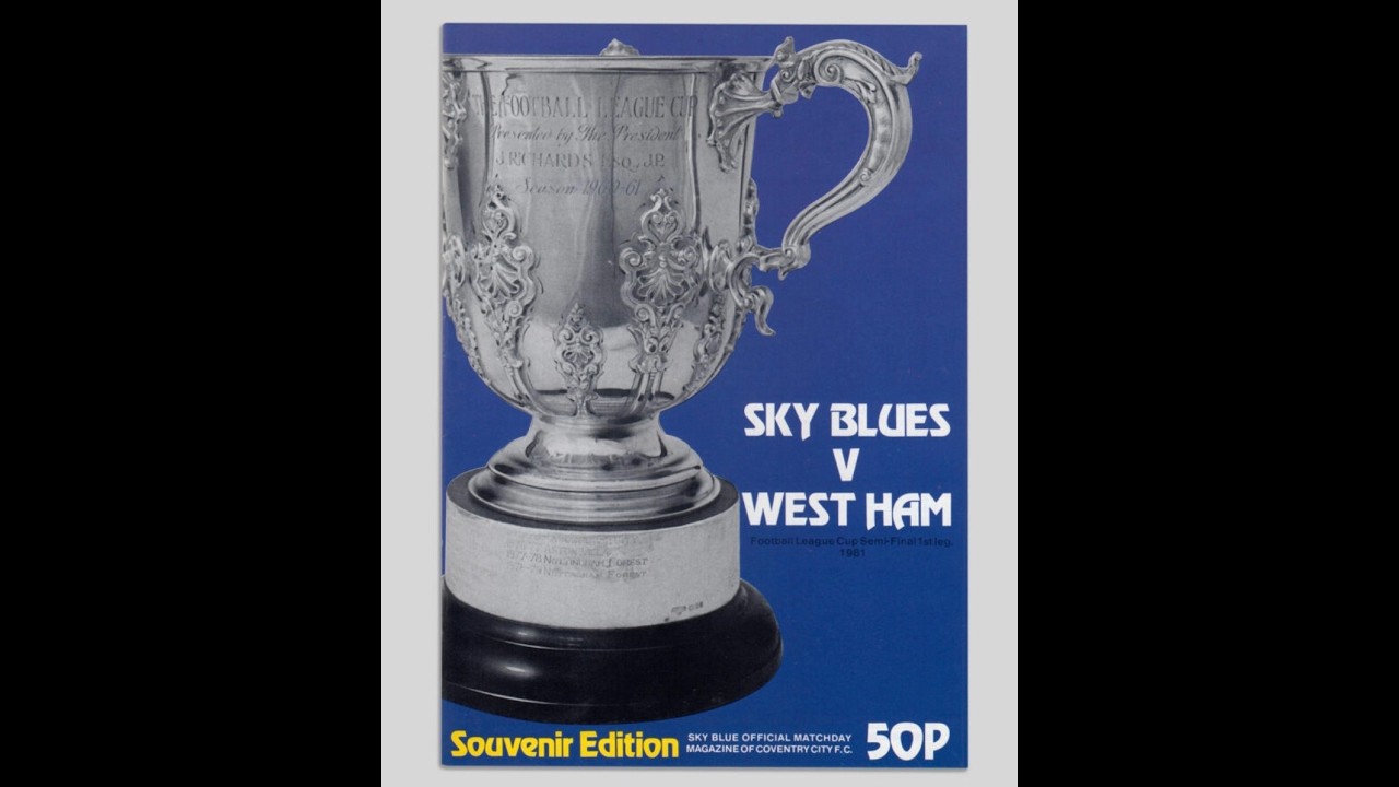 19810127 Coventry City 3 : 2 West Ham Utd - Football League Cup Semi Final (1st Leg) Ext. Highlights