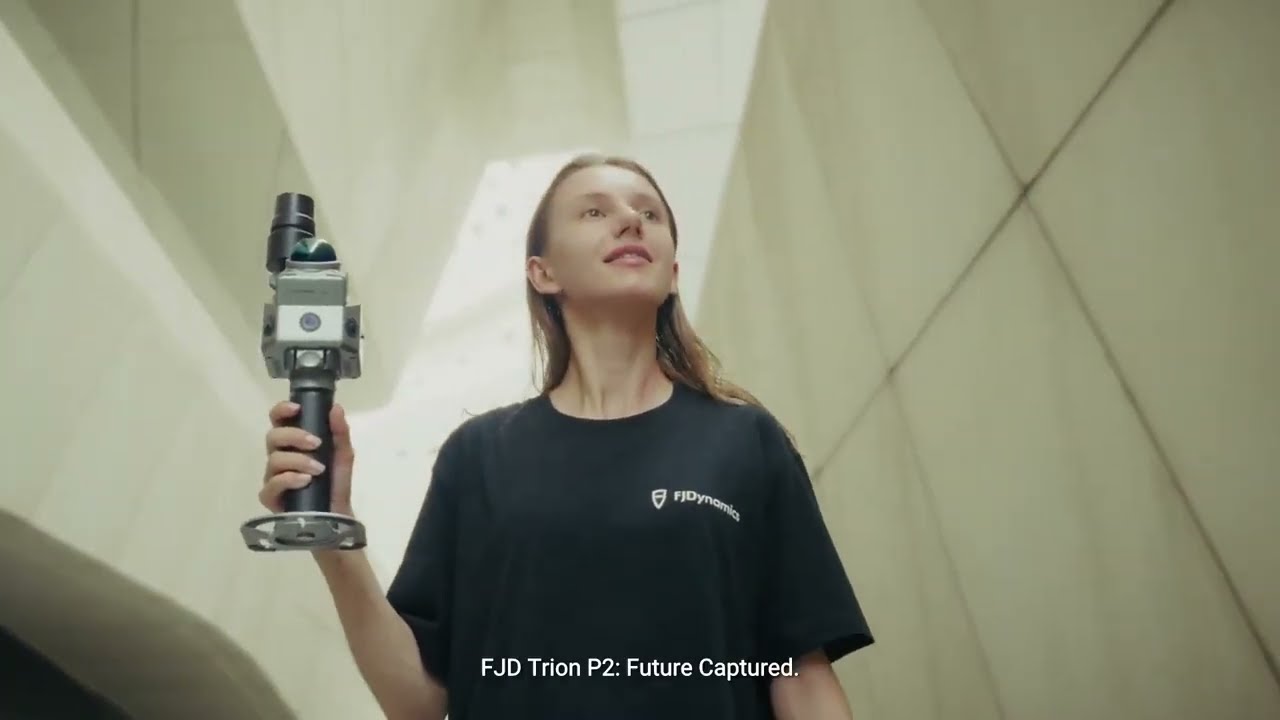 FJD Trion P2: mobilní LiDAR skener s RTK + SLAM (barevné 3D mračno bodů)
