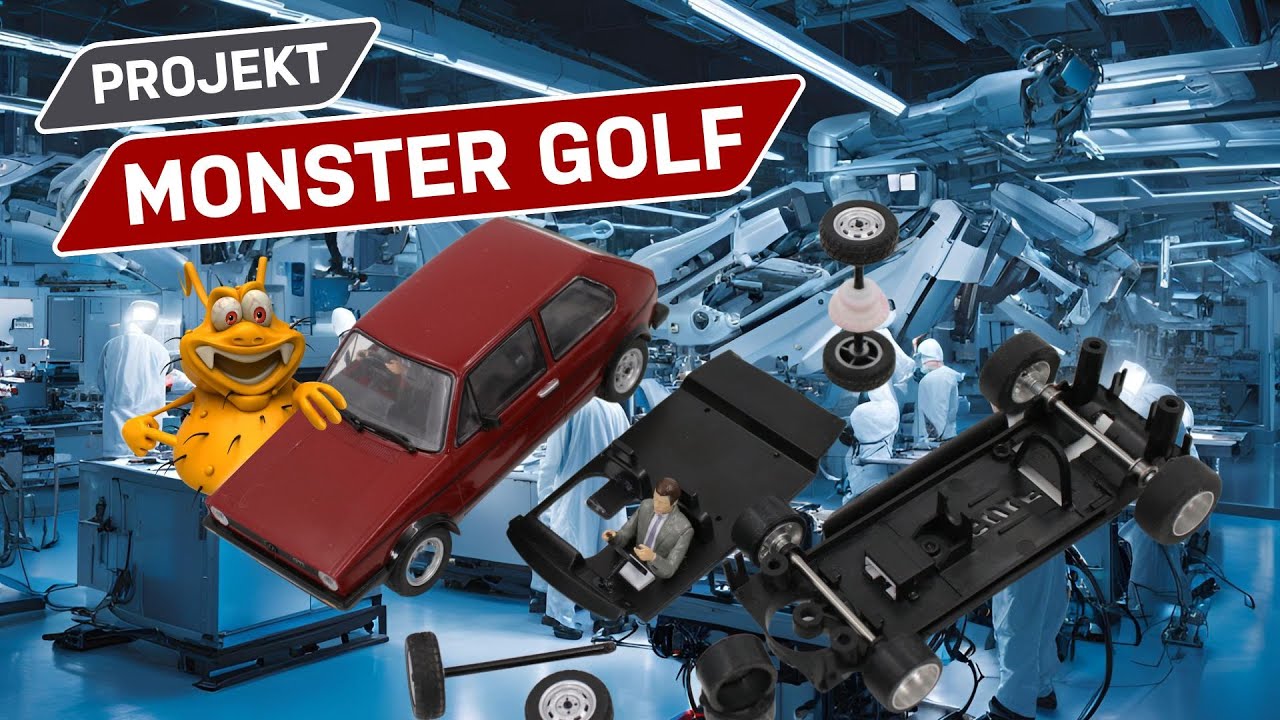 Das Fahrwerk - Projekt Monster Golf 🚗 Scalextric Golf GTI Umbau