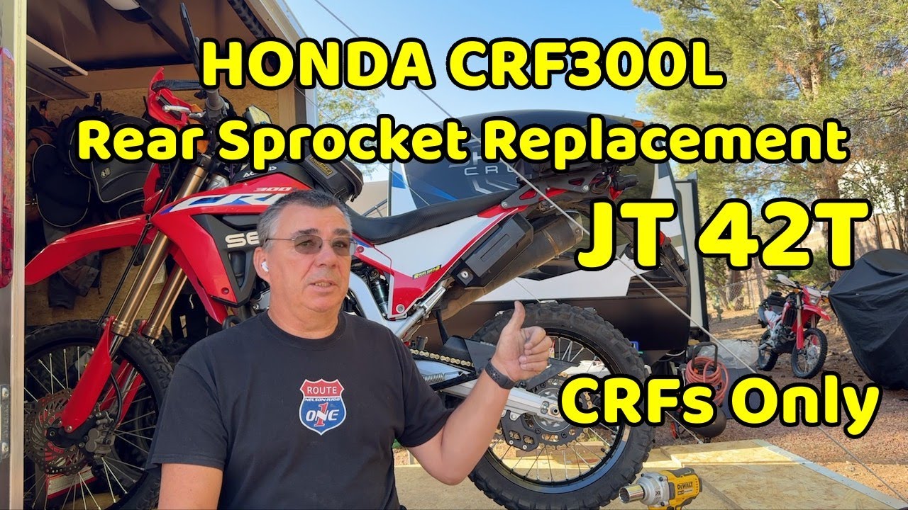 Замена задней звездочки Honda CRF300L, 42 зуба, только для JT CRF