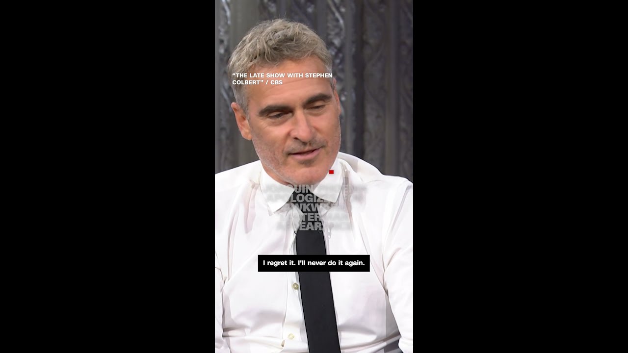 Joaquin Phoenix apologizes for awkward Letterman appearance