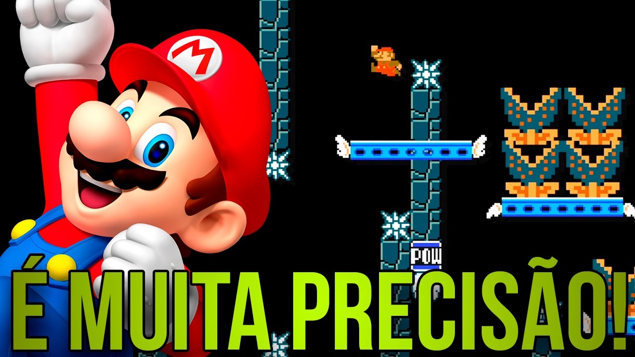 É MUITA PRECISÃO, ESSE MARIO TÁ VOANDO! – Super Mario Maker (SUPER EXPERT)