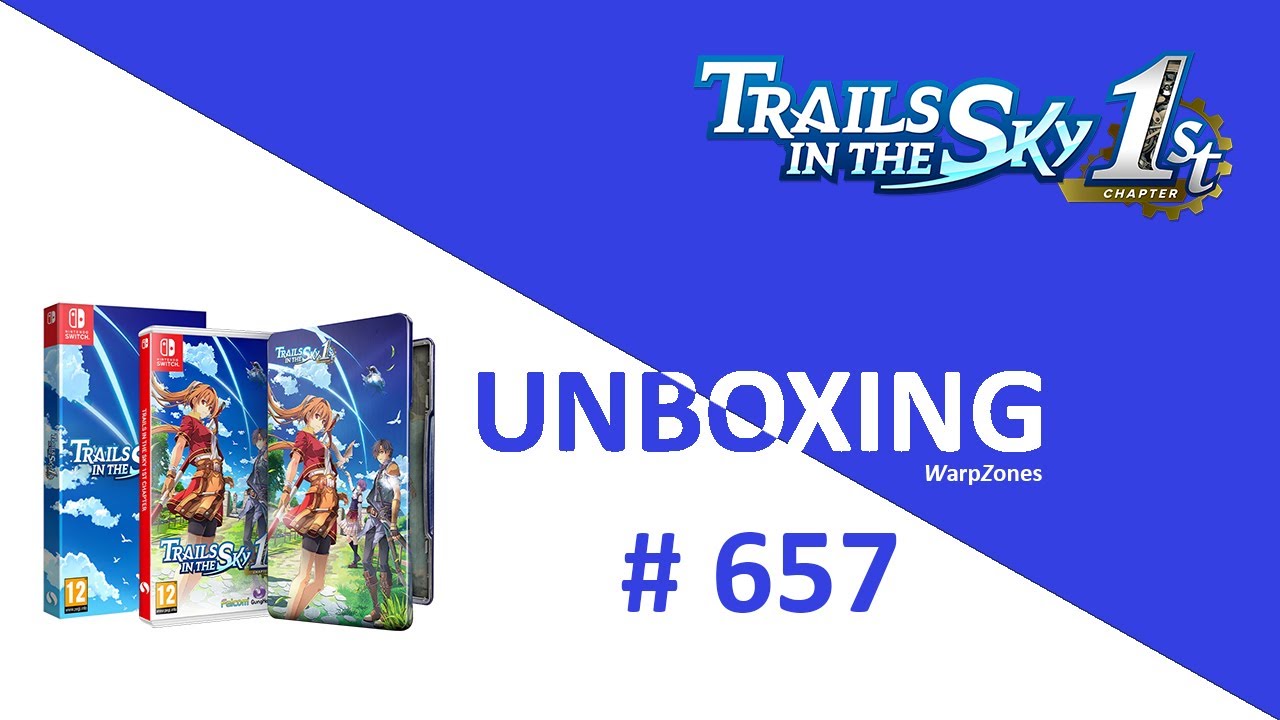 Unboxing / Déballage # 657 Trails In The Sky 1st Chapter SteelBook Edition [NSW]