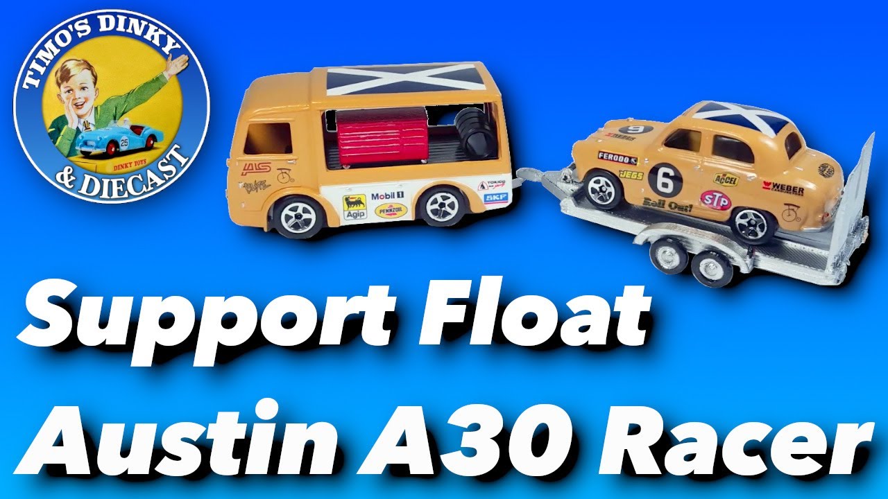 Milk Float Race Car Support Vehicle #dinky #corgi #diecast #