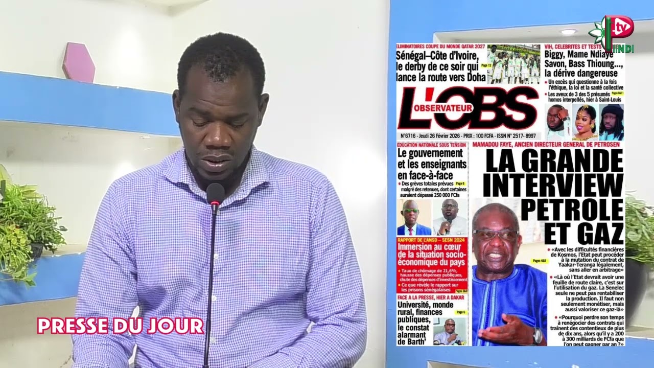 REVUE DES TITRE DU JEUDI 26 FEVRIER 2026