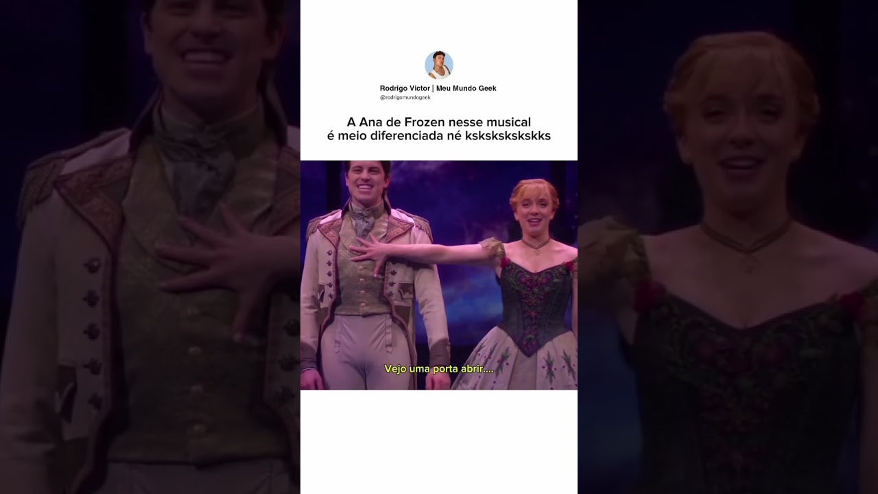 A Ana de Frozen &eacute; meio diferente nesse musical #disney