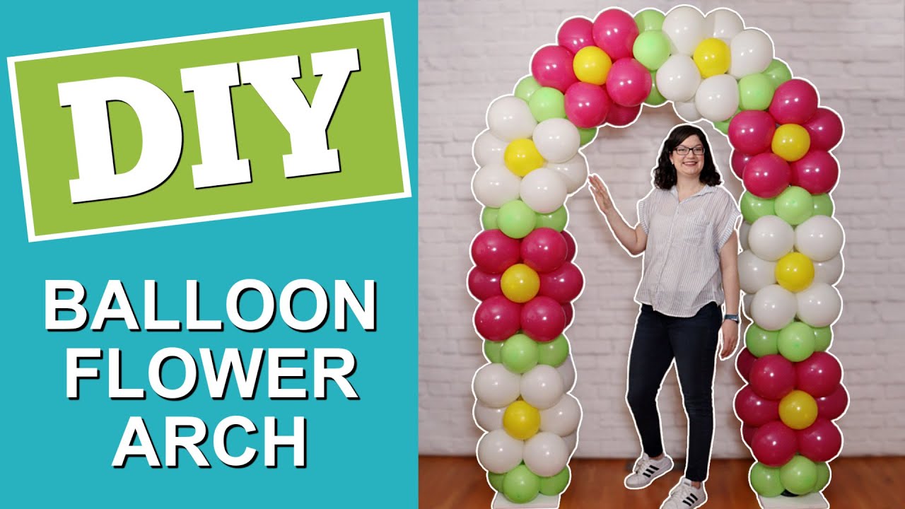 DIY Balloon Flower Arch