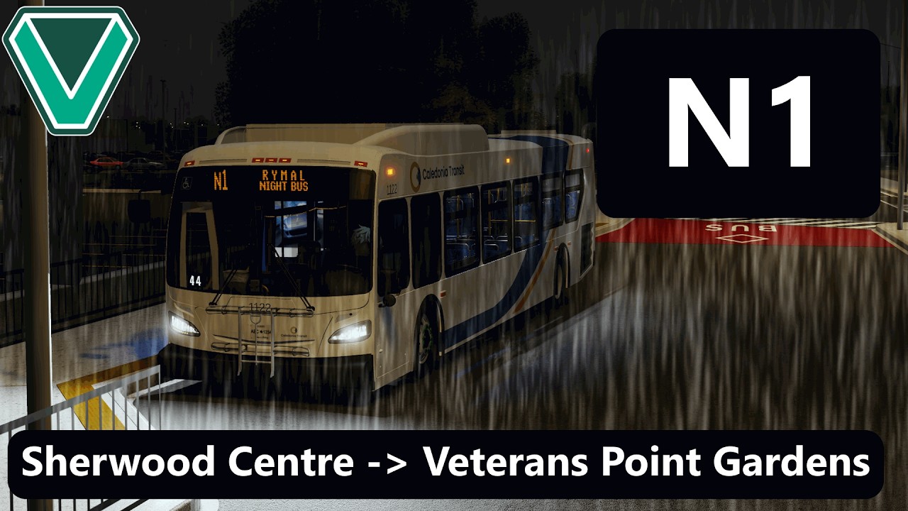 N1 | Rymal Night Bus to VP Gardens | VAMOS Bus Simulator