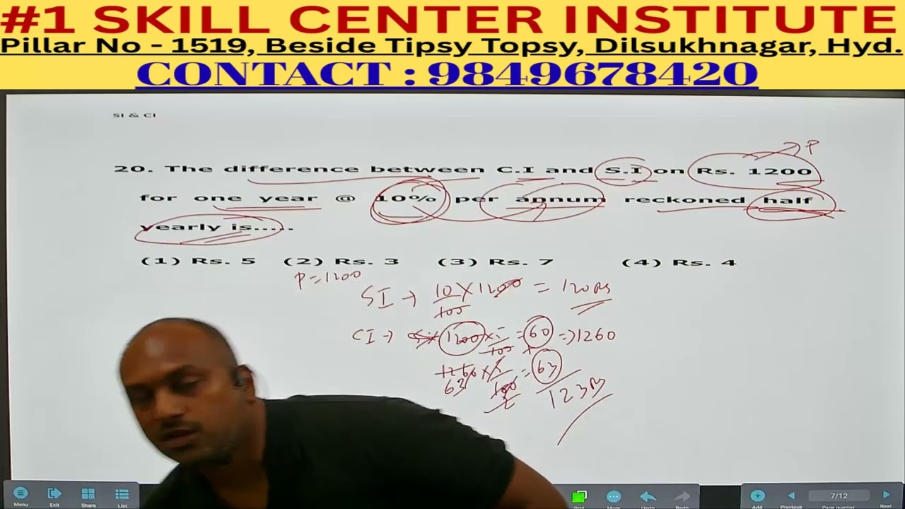 SI & CI PART   13   DIFFERENT PROBLEMS ON COMPOUND INTEREST