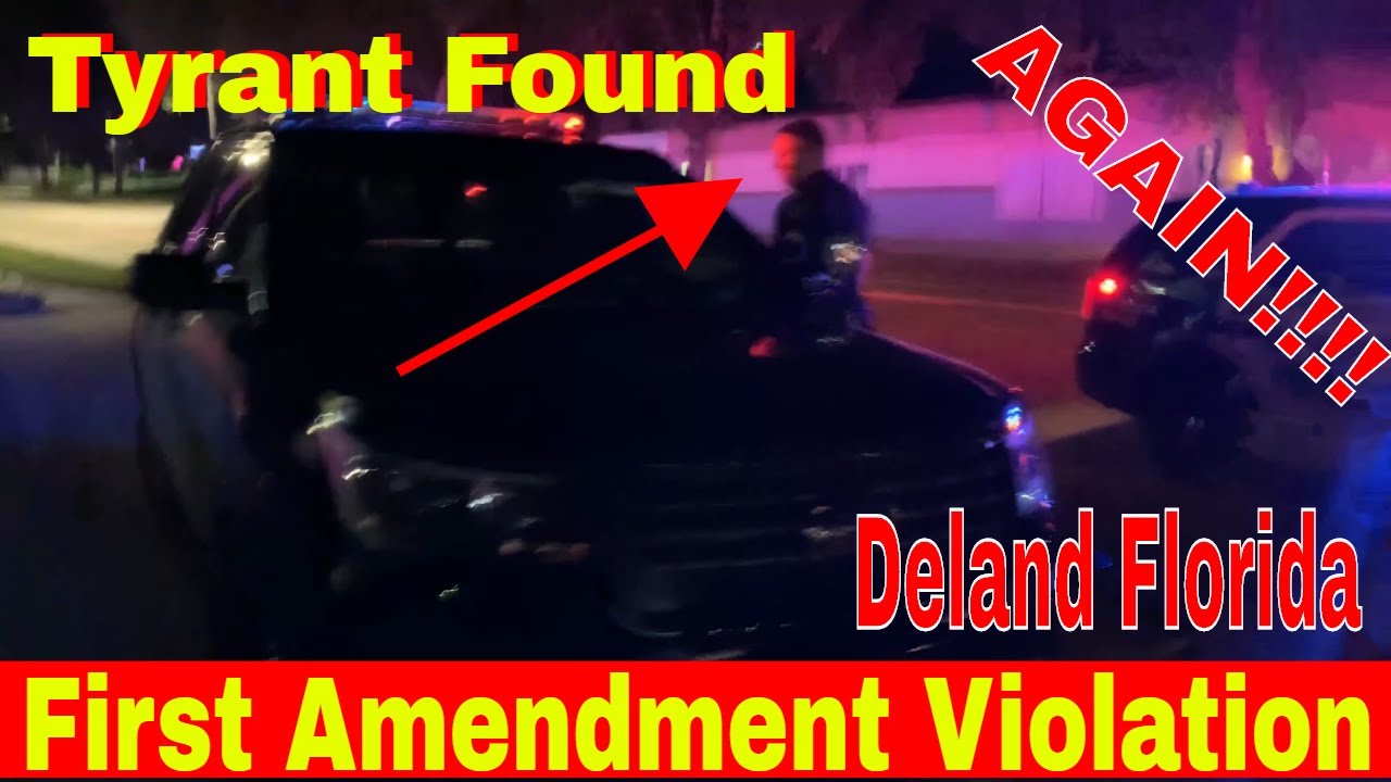 Corporal made the choice to violate rights!  First Amendment Violation! Deland Police