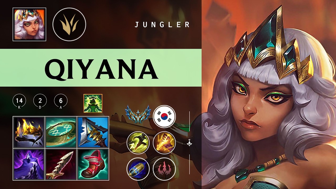 Qiyana Jungle vs Xin Zhao - KR Challenger Patch 26.05