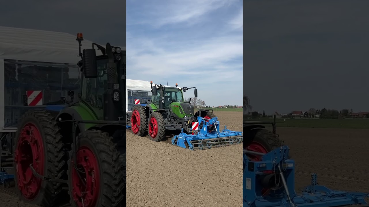Special Fendt 314 Profi+ with OC Group track width extensions planting broccoli