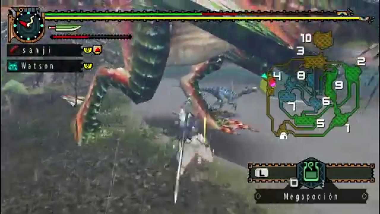 Monster Hunter Freedom Unite - Plesioth Verde