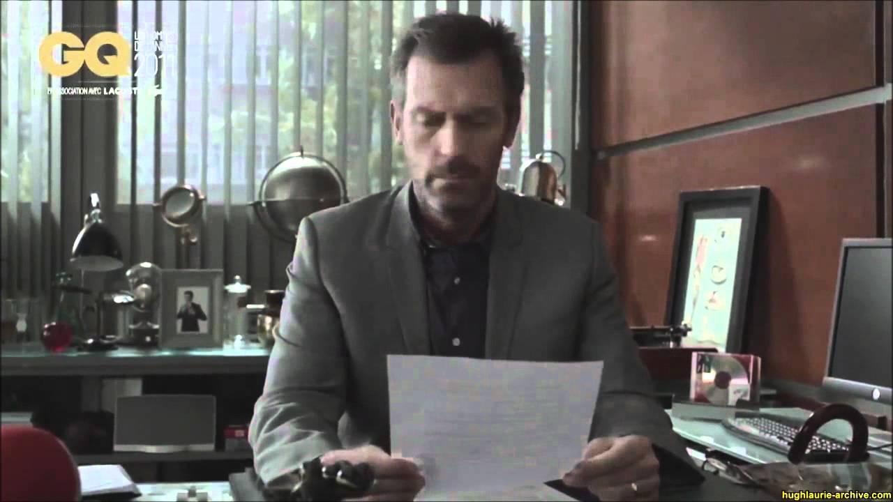 Hugh laurie GQ 2012 speech in french, SO FUNNY !