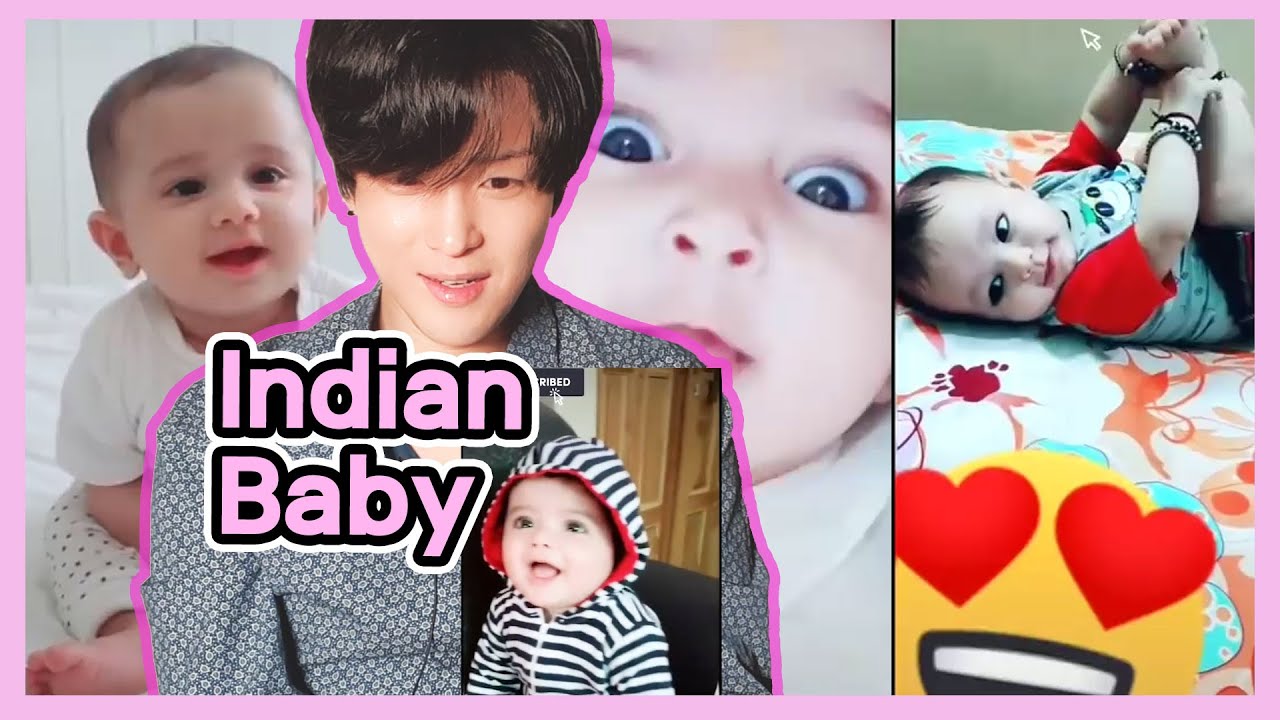 Korean Reacts to 【Cute😘 Indian Babies Tiktok Videos】 | Indian TikTok Reaction