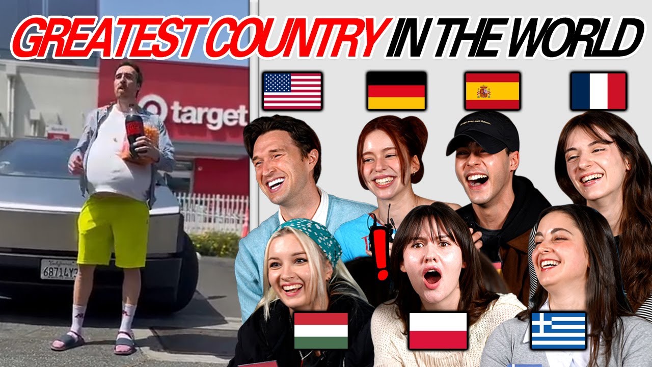 Europeans And American React to What Europeans Think America Is Like!