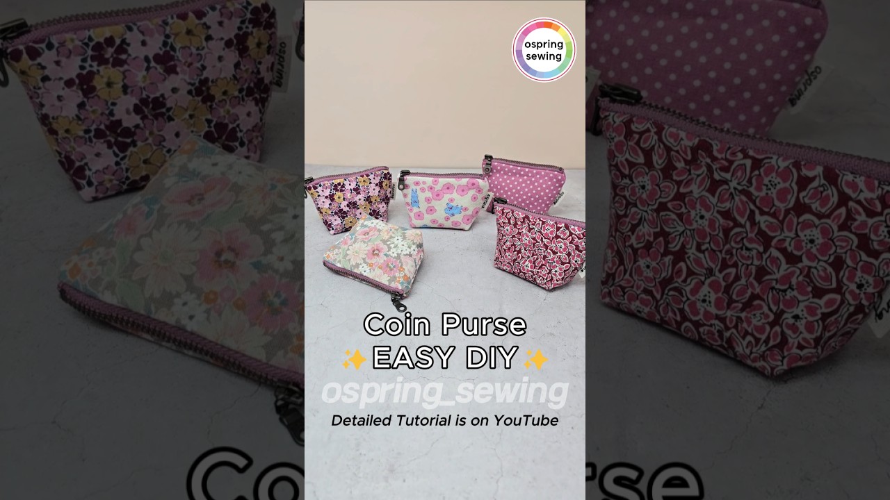 [DIY] Cute Coin Purse 👛 Sewing Tips