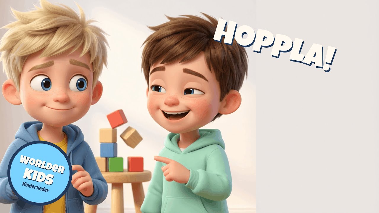 Hoppla! 😄 Fehler passieren – lustiges Kinderlied zum Mitlachen | Leon & Luca | WorlderKids