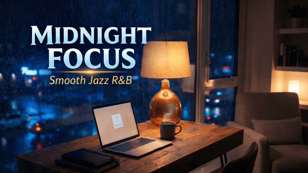 Midnight Smooth R&B Jazz Instrumental for Work | Cozy Background Jazz Music