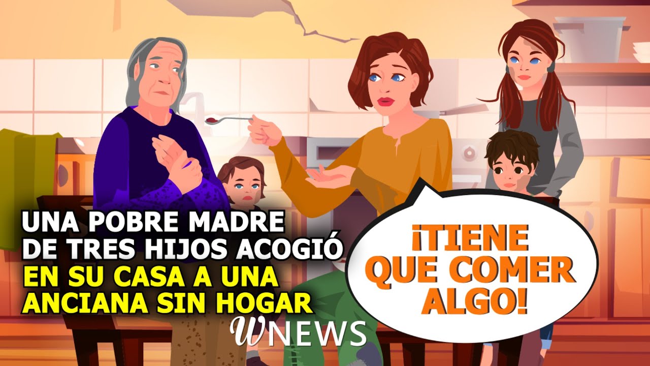 Nadie quería dejar entrar a esta empapada anciana en su casa