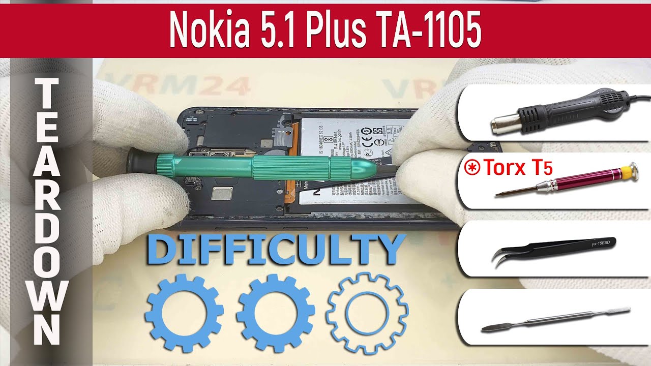 Nokia 5.1 Plus TA-1105 📱 Teardown Take apart Tutorial