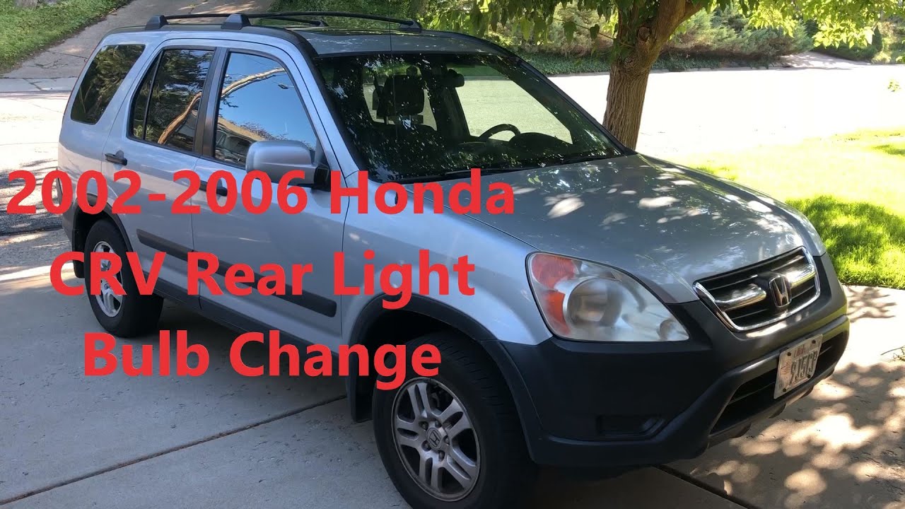 2nd Gen Honda CRV 2002-2006 Brake Tail Light Bulb Replacement Easy And Fast DIY How To