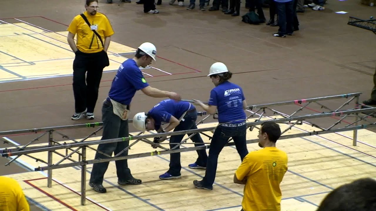 UAA civil engineering students host steel bridge-building competition