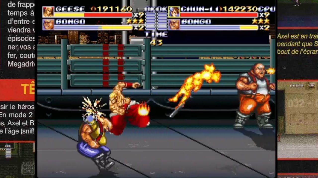 Streets of Rage Remake 5.1 -  Geese & Chun Li Playthrough Longplay
