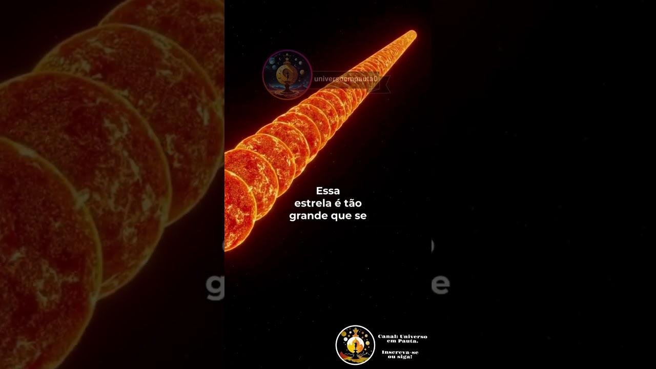 A maior estrela no universo  #astronomia #estrelas #espa&ccedil;o #universo #curiosidades