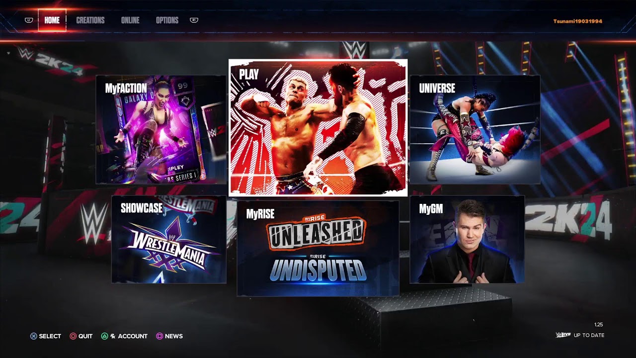WWE2K24 live on PlayStation 4 pro