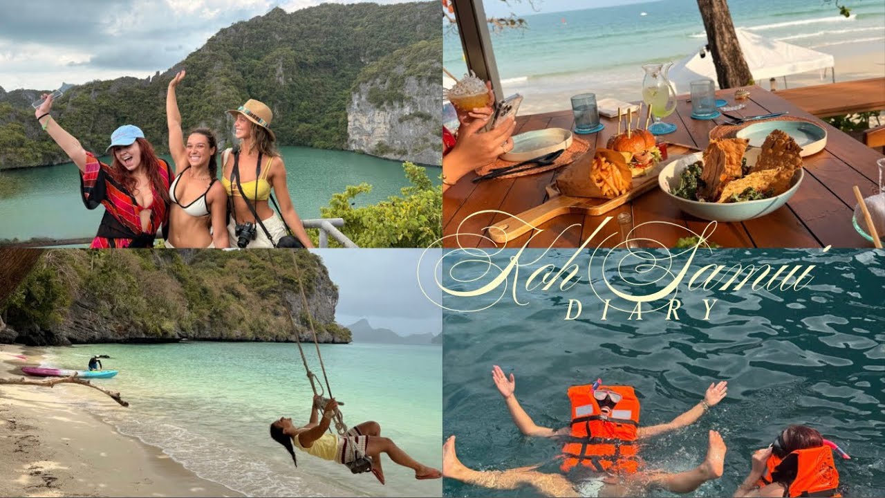 Começaram as ilhas | Koh Samui, caiaque, trilha, mergulho… 🤿 🐠 🇹🇭 