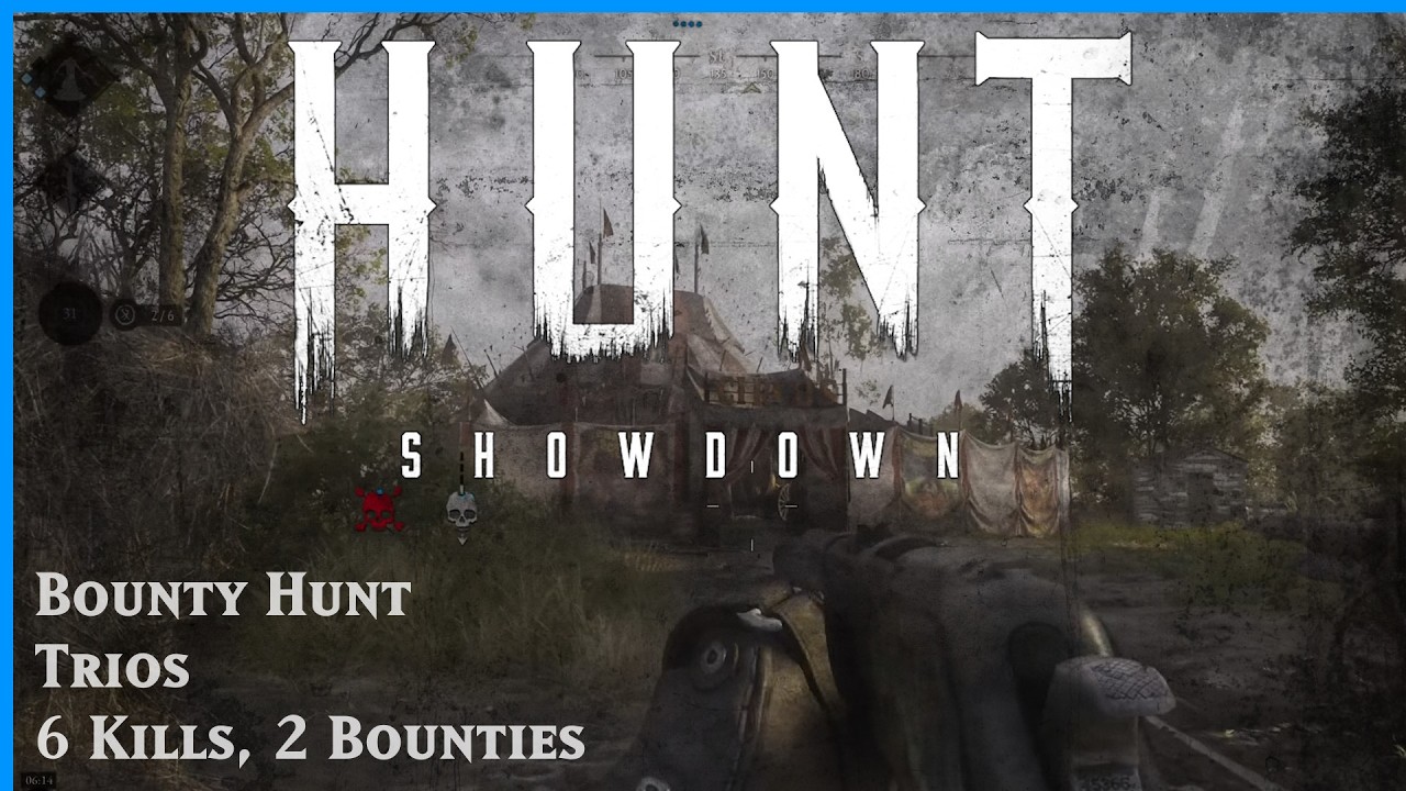 Hunt Showdown Full Game No Commentary - Trio BH - 6 kills 2 Bounties - Circus Battle