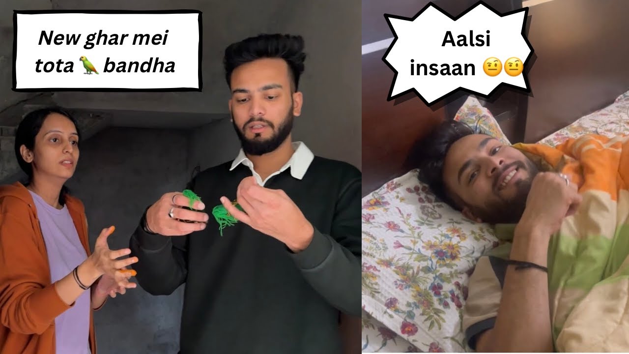 Tota Bandha naye ghar mein 🦜🦜 - Vlog - 34 - Komal Yadav