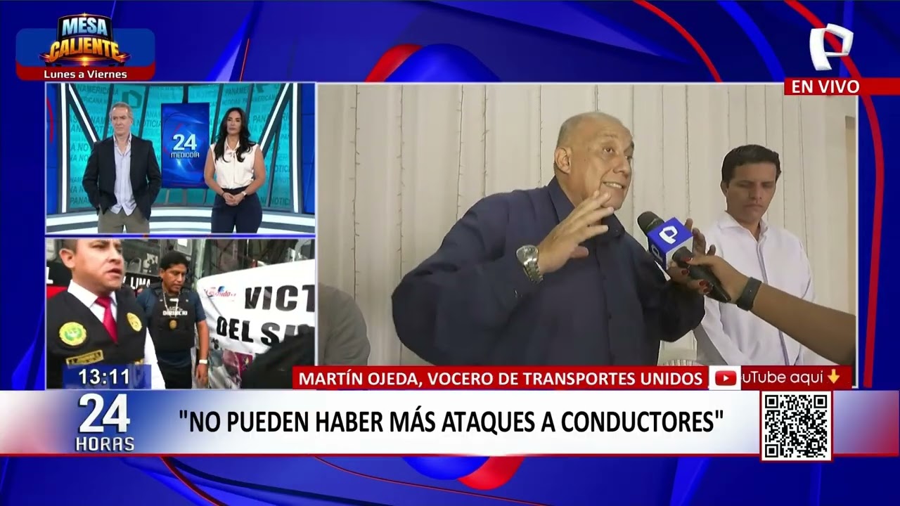24Horas VIVO | Cuestionan labor policial en paro de línea El Rápido de hoy