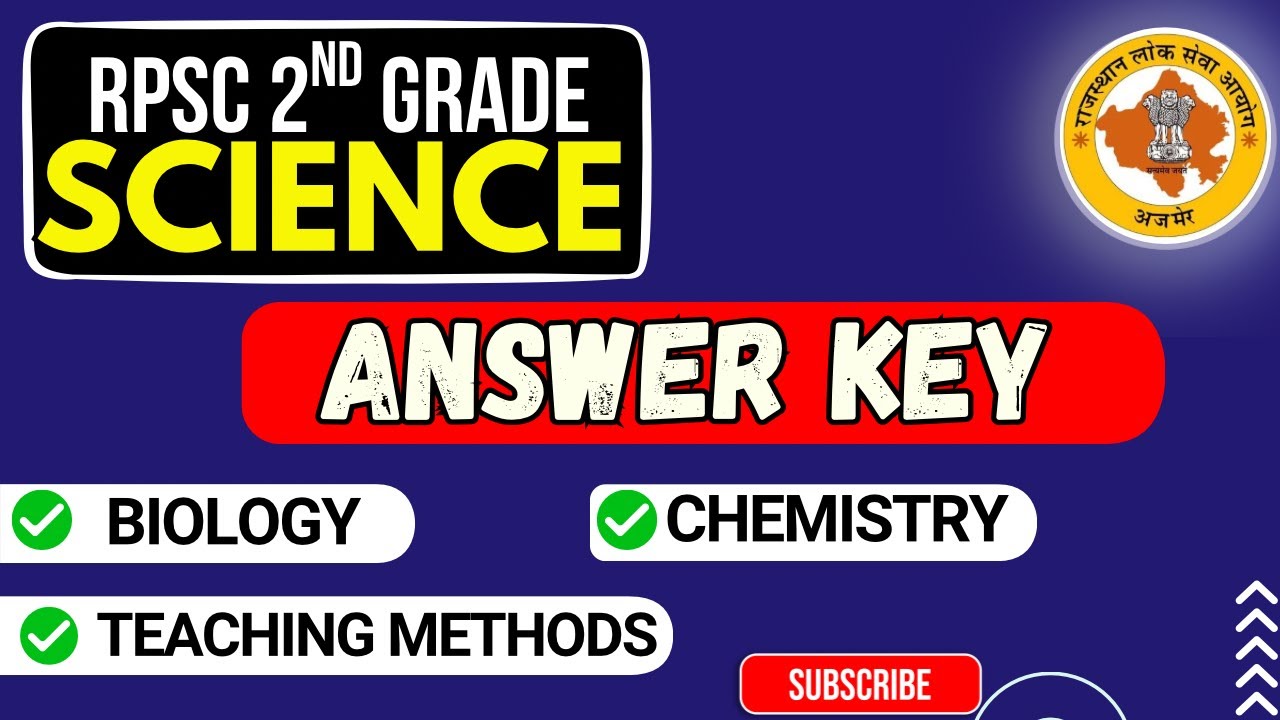 RPSC 2nd Grade Science Exam 2025 | 9 September Paper Solution & Analysis | Answer Key Discussion