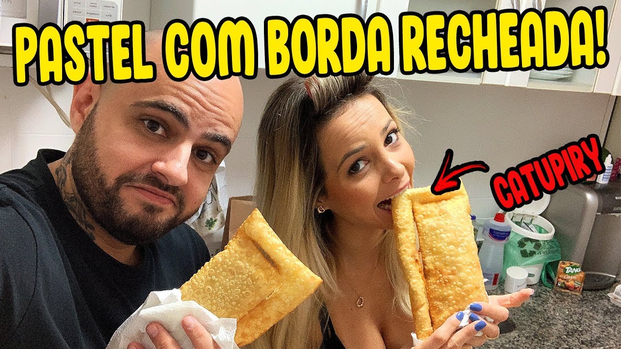 PROVAMOS O INUSITADO PASTEL COM BORDA RECHEADA DE CATUPIRY