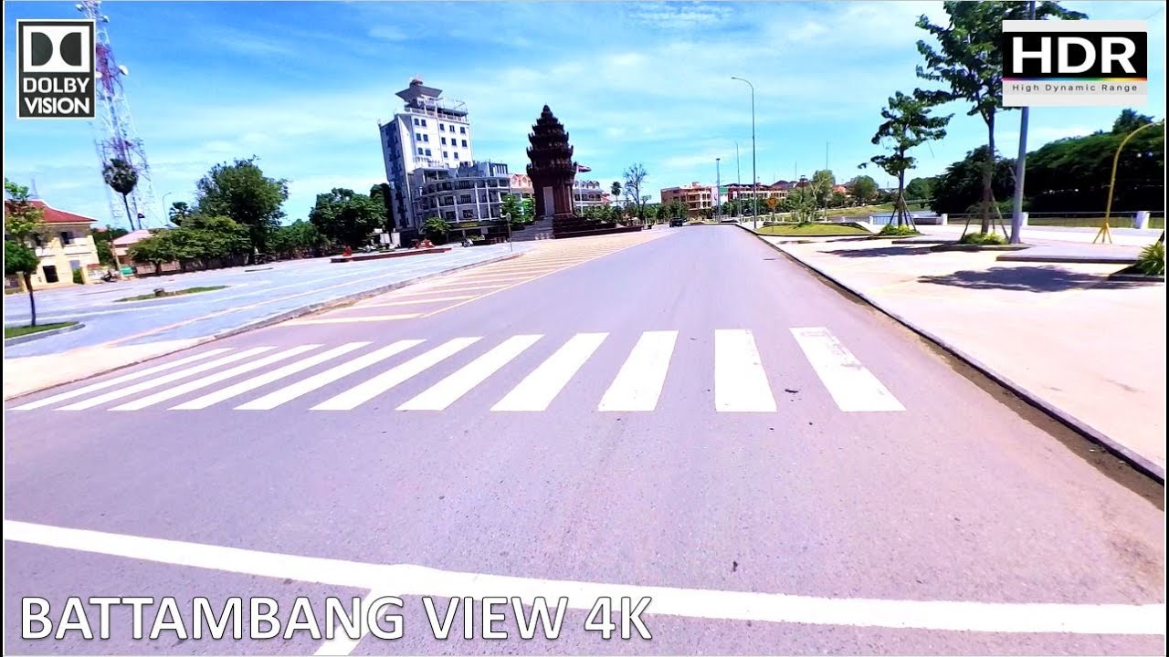 Battambang City Tour 2025  | Stunning 4K HDR Dolby Vision Walkthrough