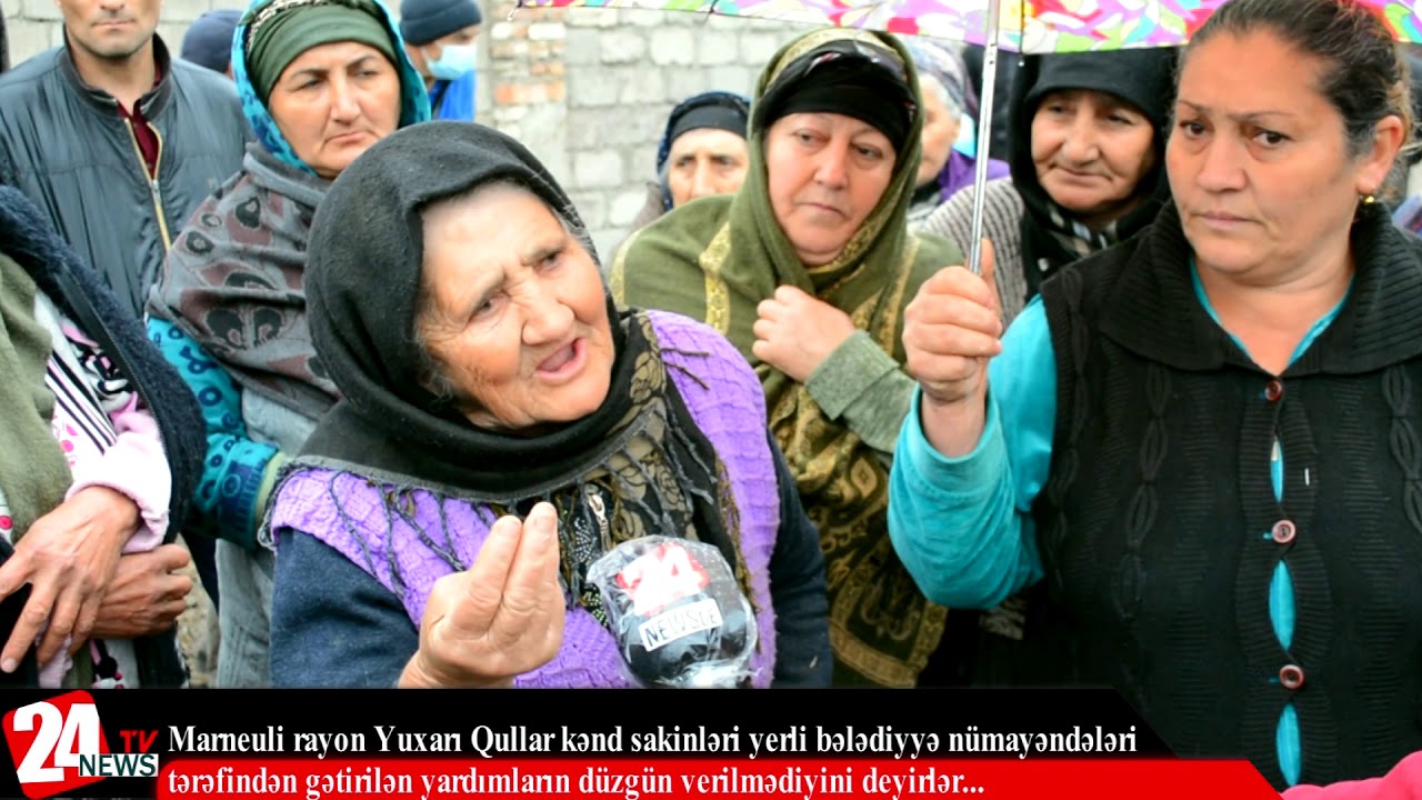 Marneuli rayon Yuxarı Qullar kənd sakinləri etiraz edirlər