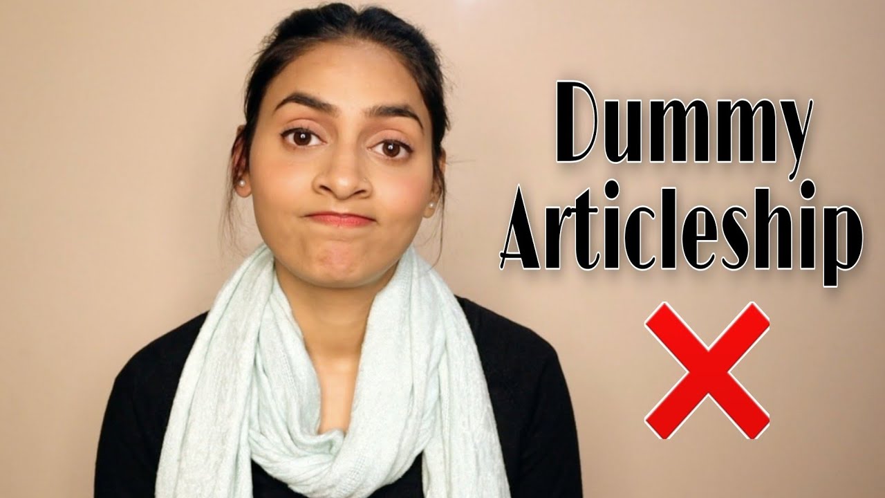 Dummy Articleship in CA | Why it is not recommended | A true Incident of a Rank holder