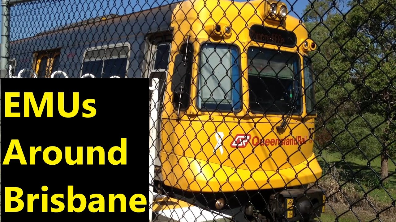 Queensland Rail EMUs around Brisbane - 2008-2014