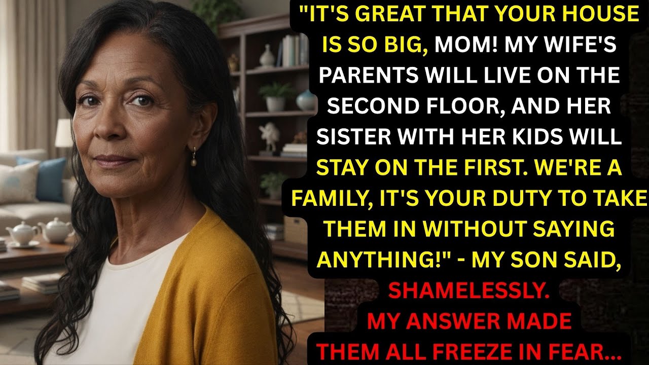 My Son Said, “Your House Is Big Enough—My Wife’s Parents Deserve The Upstairs ”.