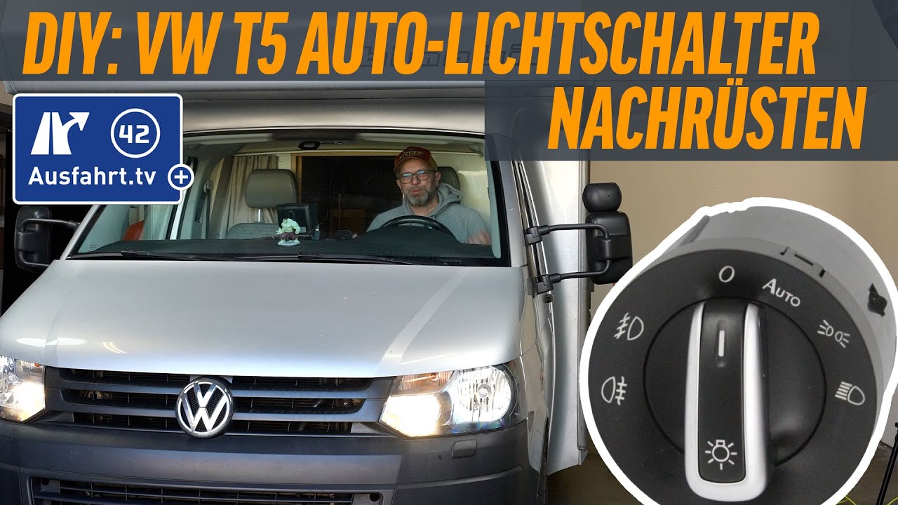 DIY: AUTO-Lichtschalter beim VW T5 austauschen und LED-Innenbeleuchtung nachrüsten