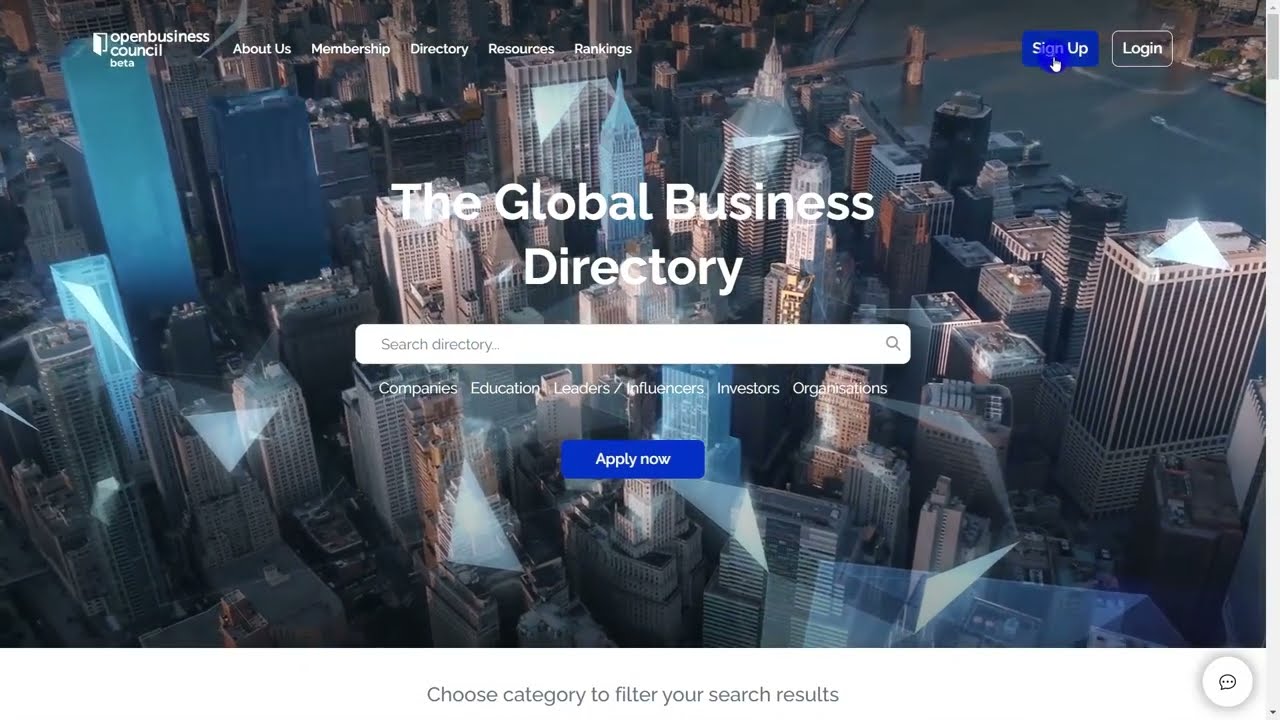 Open Business Council Directory-Register, Profile, Digitally Certify your Company & Management team