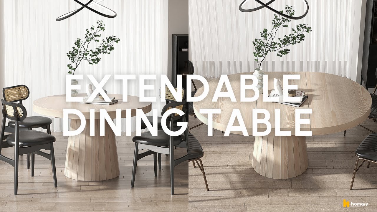 HOMARY l Extendable Dining Table: A Must-Have for A Small Dinning Room