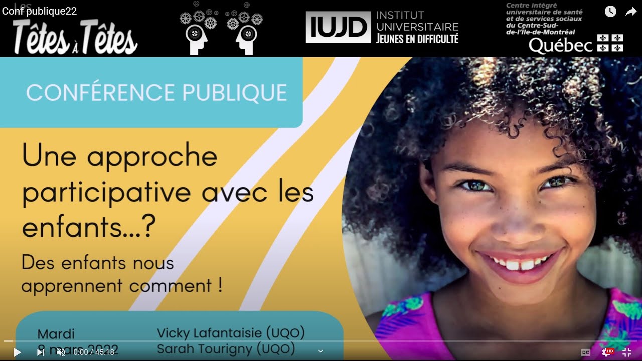 Une approche participative avec les enfants…? Des enfants nous apprennent comment!