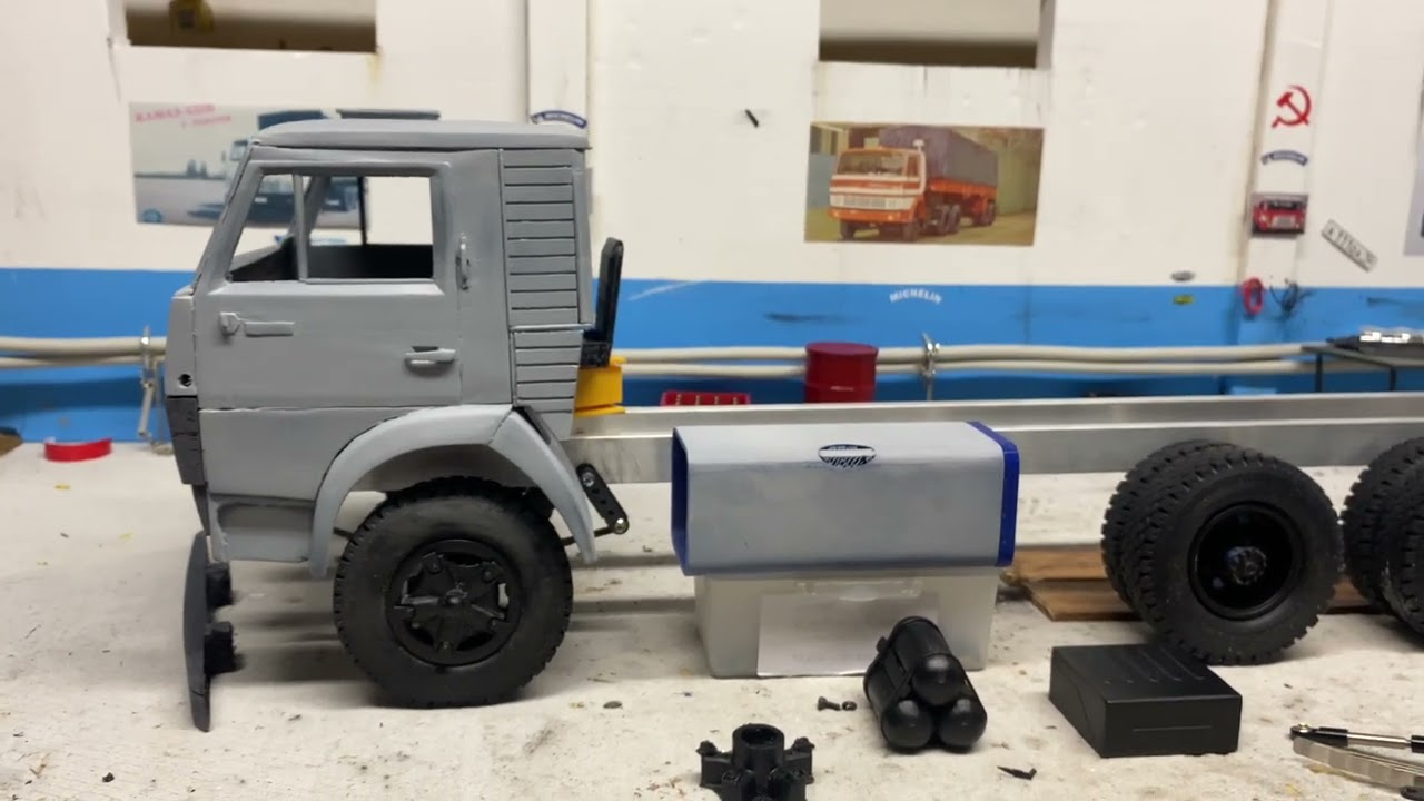 Проект камаз 53212 1:12 rc new project KAMAZ truck
