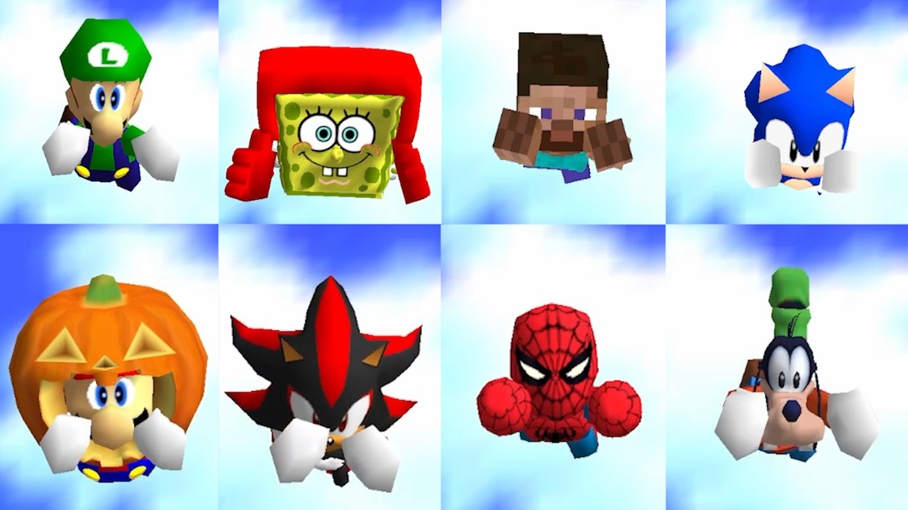100 Characters New Falling Animations