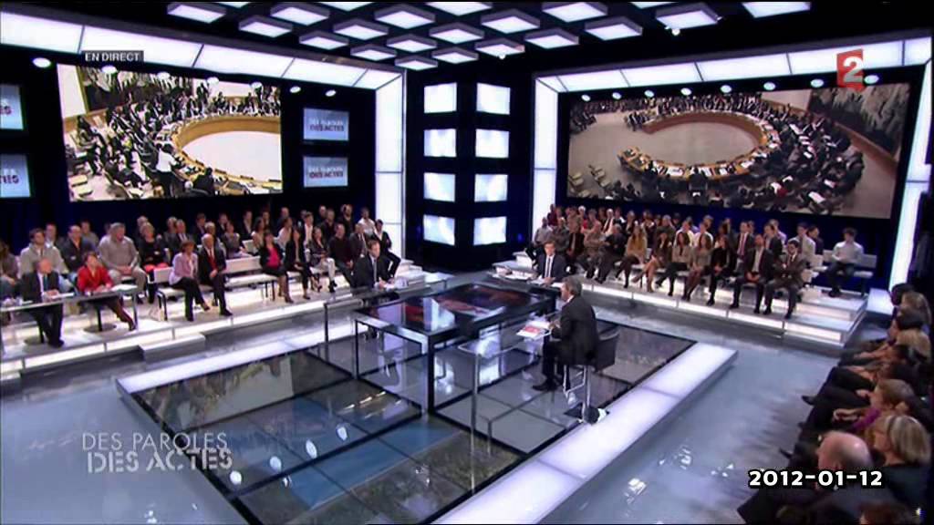 Jean-Luc Mélenchon candidat du FDG. Emission Des Paroles et Des Actes - 12-01-2012